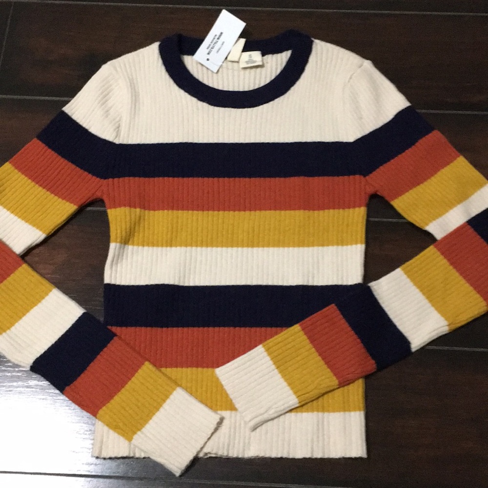 Stripped tight sweater